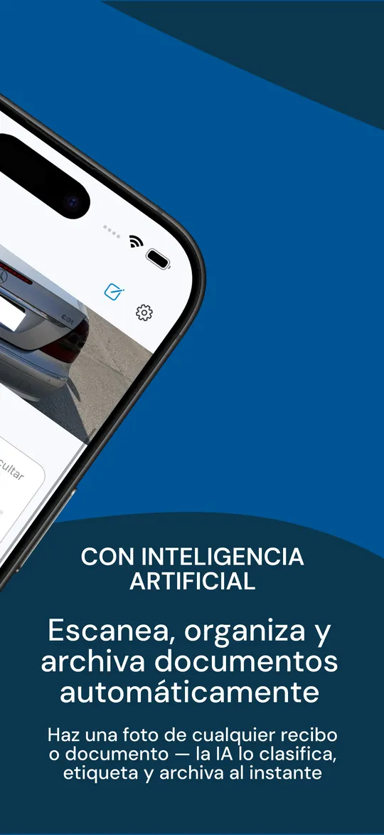 Escanear un recibo: la IA lo clasifica, lo etiqueta y lo archiva automáticamente