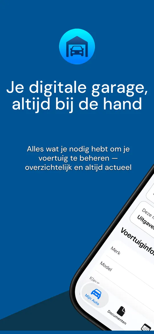 MyGarage op je telefoon — de digitale garage van je auto, altijd bij je