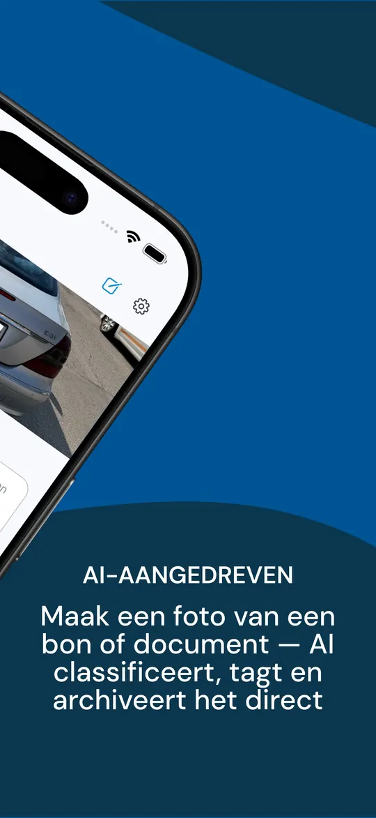 Een bon scannen: de AI classificeert, tagt en archiveert het document automatisch