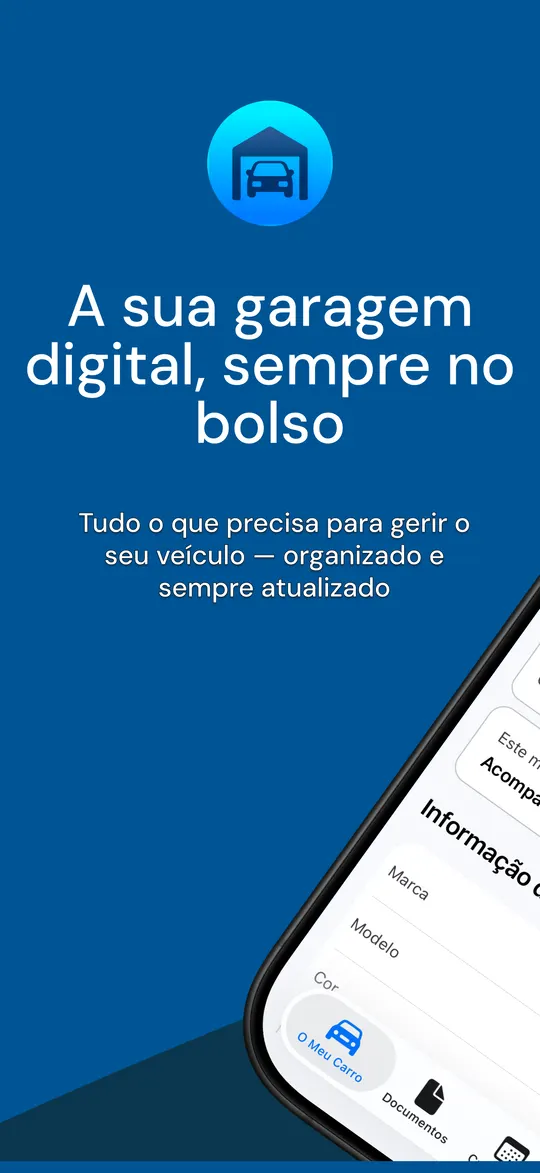 MyGarage no telemóvel — a garagem digital do seu carro, sempre consigo
