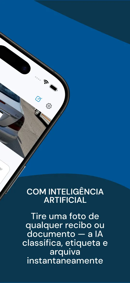Digitalizar um recibo: a IA classifica, etiqueta e arquiva o documento automaticamente
