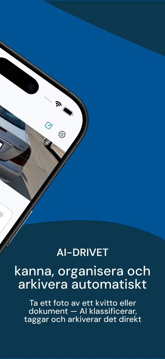 Skanna ett kvitto: AI:n klassificerar, taggar och arkiverar dokumentet automatiskt